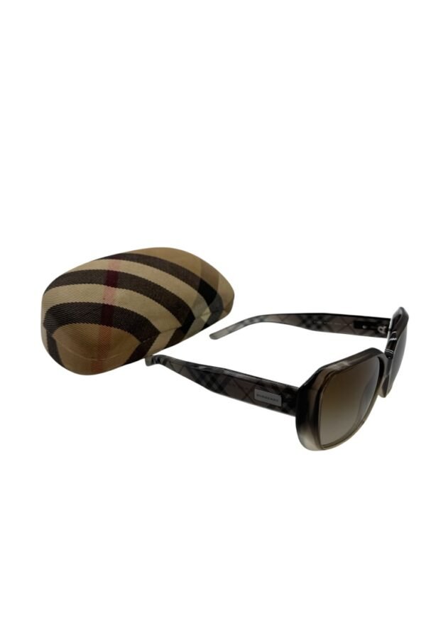 BURRBERRY - CHECK SQUERE SUNGLASSES - Image 11